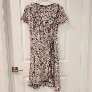 Loco Lindo speckled wrap dress medium size